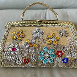 Upcycled, Handcrafted, Large Vintage Evening Bag